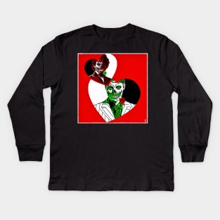 Zombie Hannibal and Will Halloween Hannigram Kids Long Sleeve T-Shirt